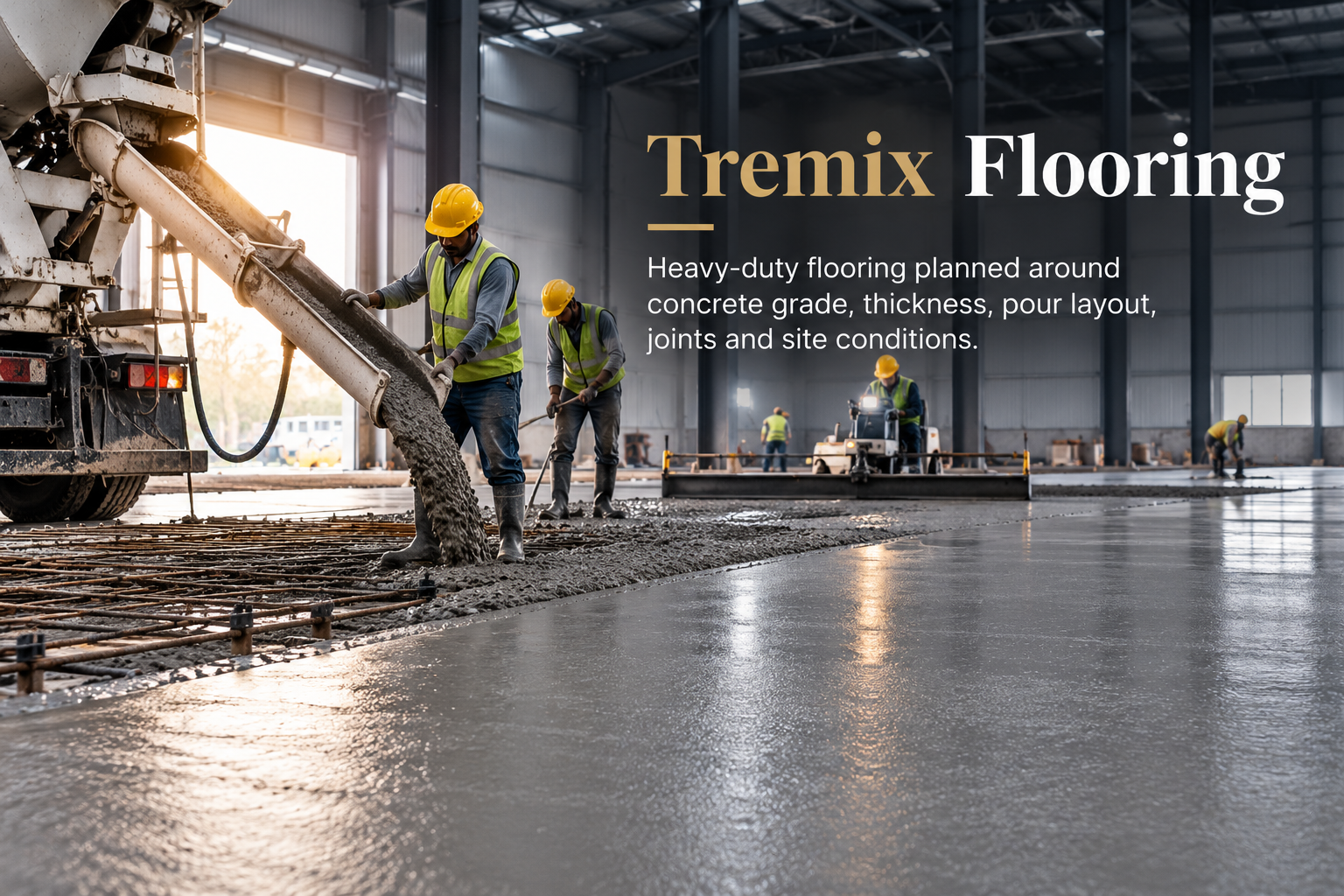 Tremix Flooring industrial flooring application